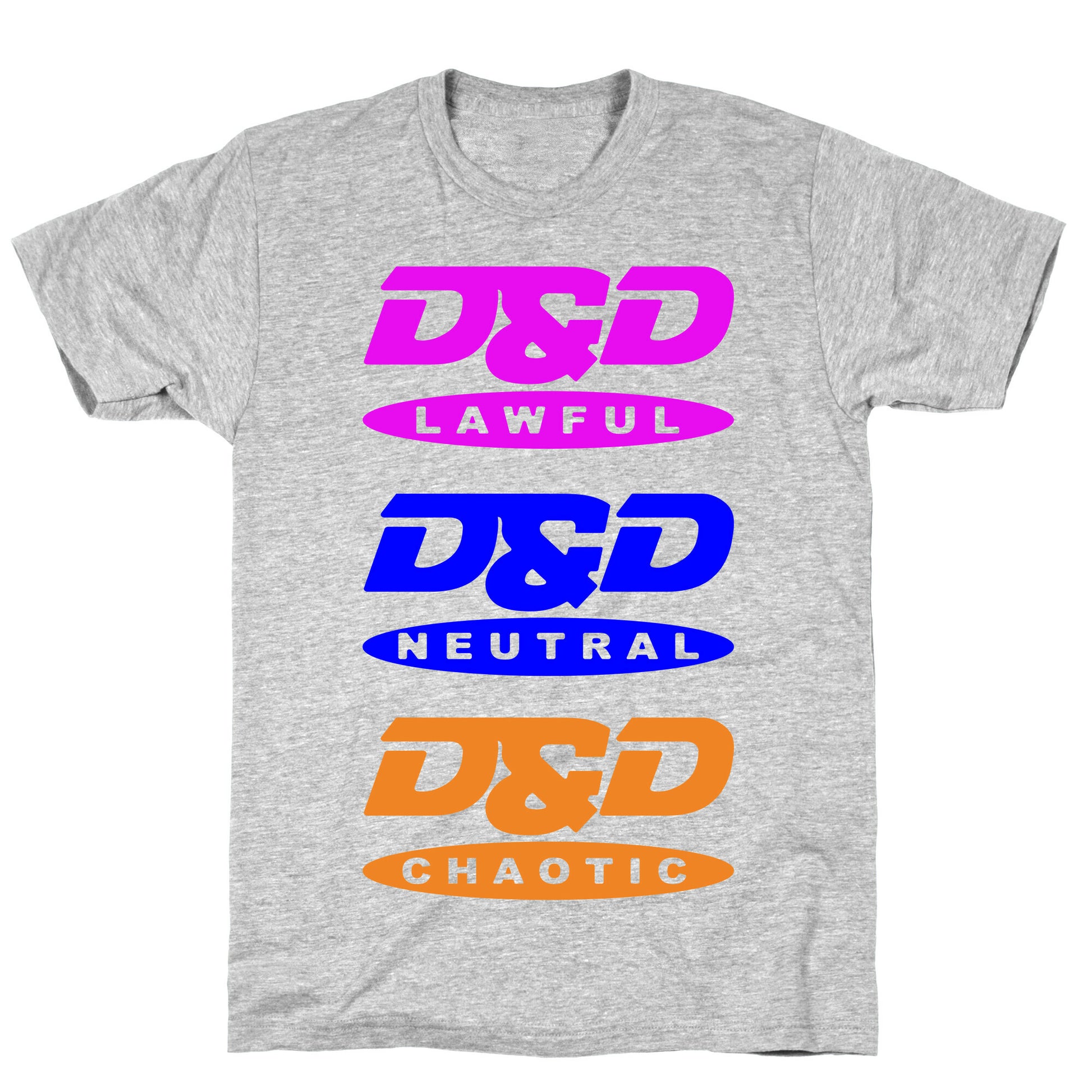 Dungeons and Dragons DVD Logo Parody White Print T-Shirt