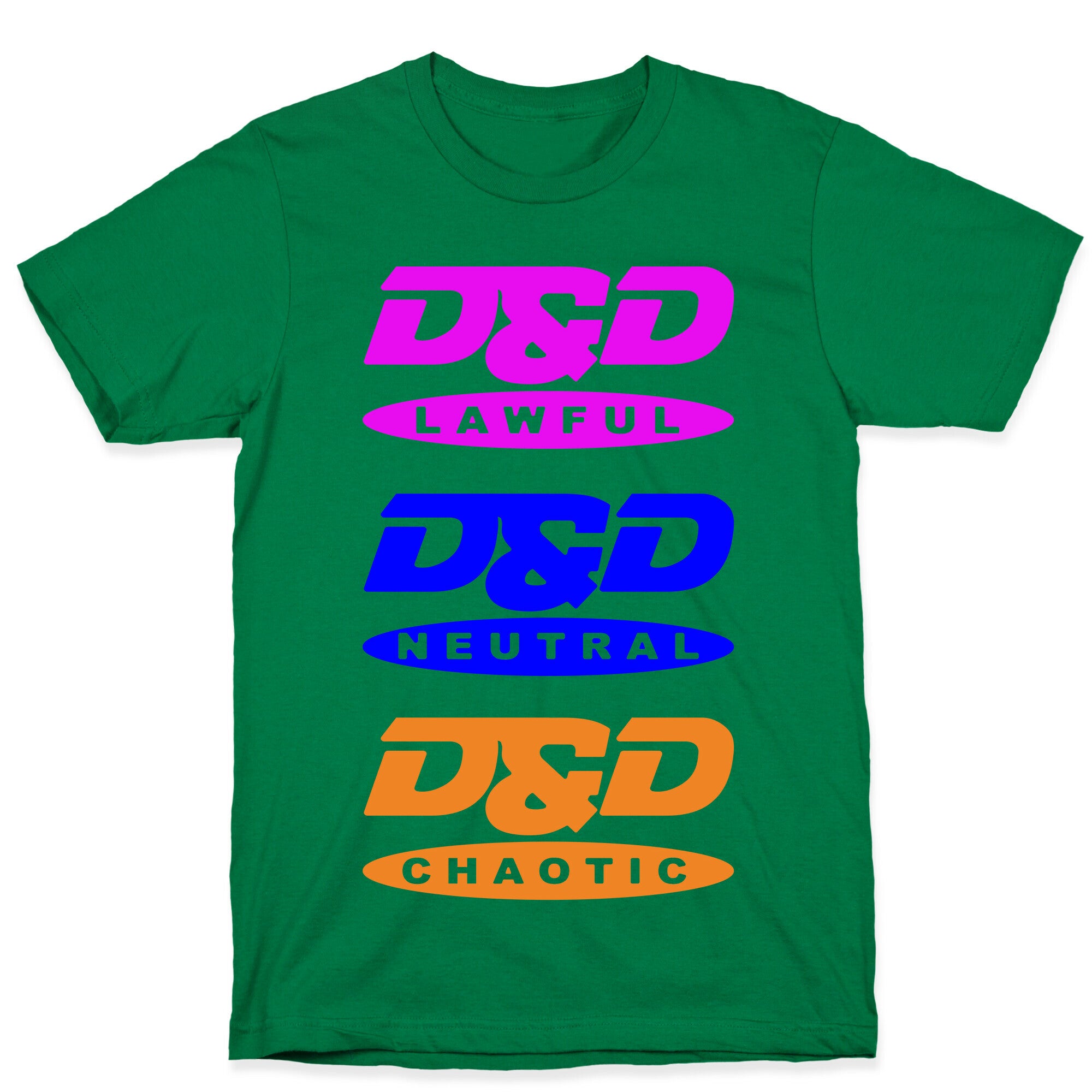 Dungeons and Dragons DVD Logo Parody White Print T-Shirt