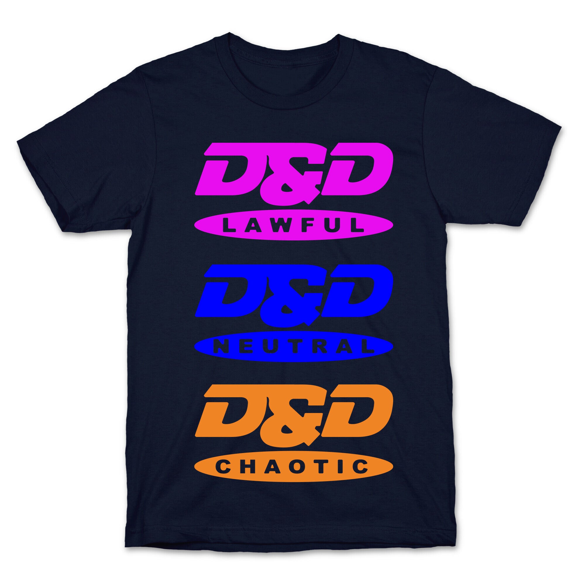 Dungeons and Dragons DVD Logo Parody White Print T-Shirt