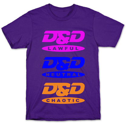 Dungeons and Dragons DVD Logo Parody White Print T-Shirt