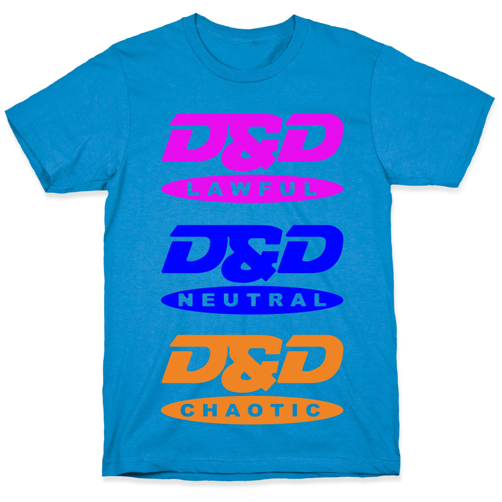 Dungeons and Dragons DVD Logo Parody White Print T-Shirt