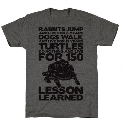 Turtles Do Nothing And Live For 150 Years Unisex Triblend Tee