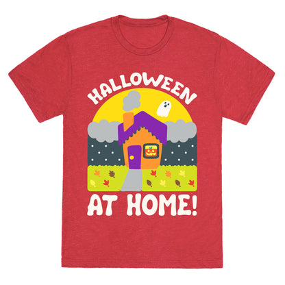 Halloween At Home  Unisex Triblend Tee
