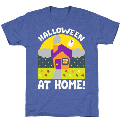 Halloween At Home  Unisex Triblend Tee