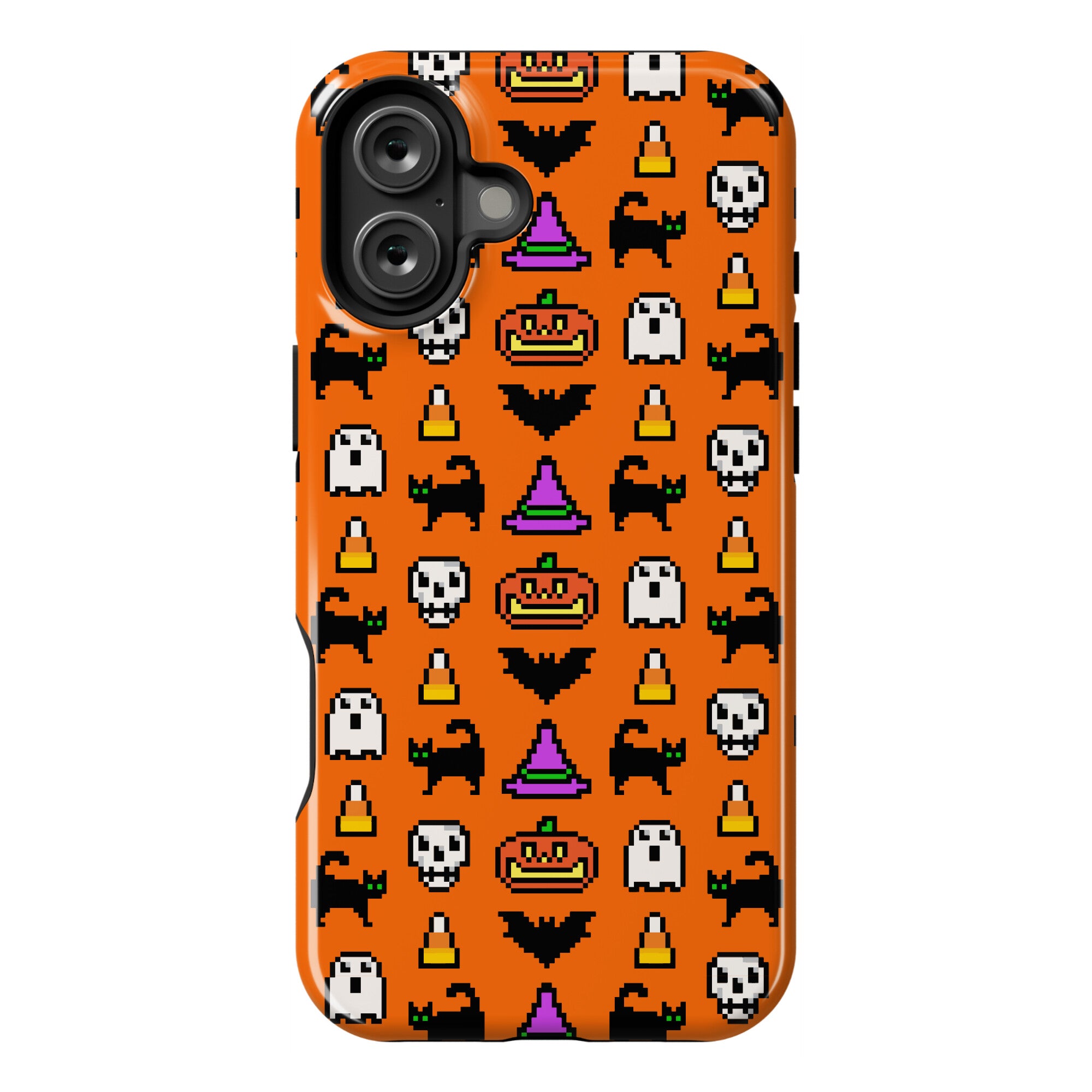 Pixel Halloween Pattern Phone Case