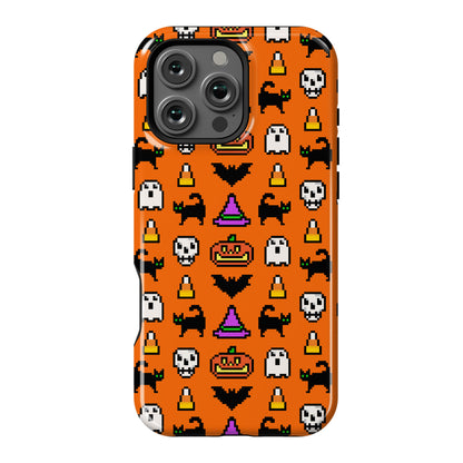 Pixel Halloween Pattern Phone Case