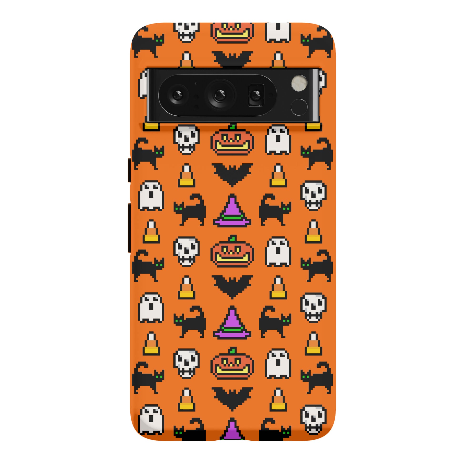 Pixel Halloween Pattern Phone Case