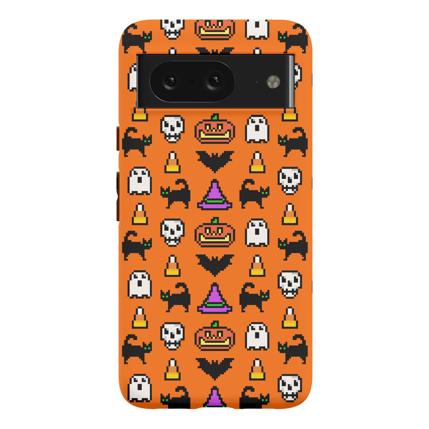 Pixel Halloween Pattern Phone Case