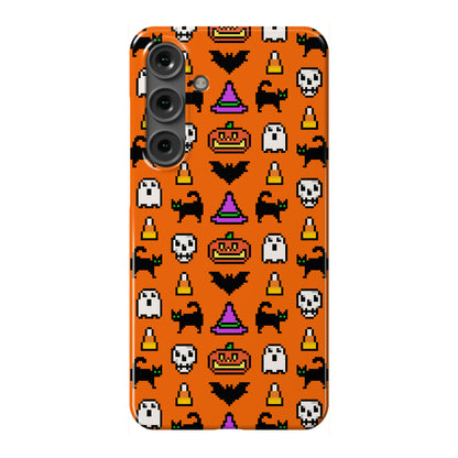 Pixel Halloween Pattern Phone Case