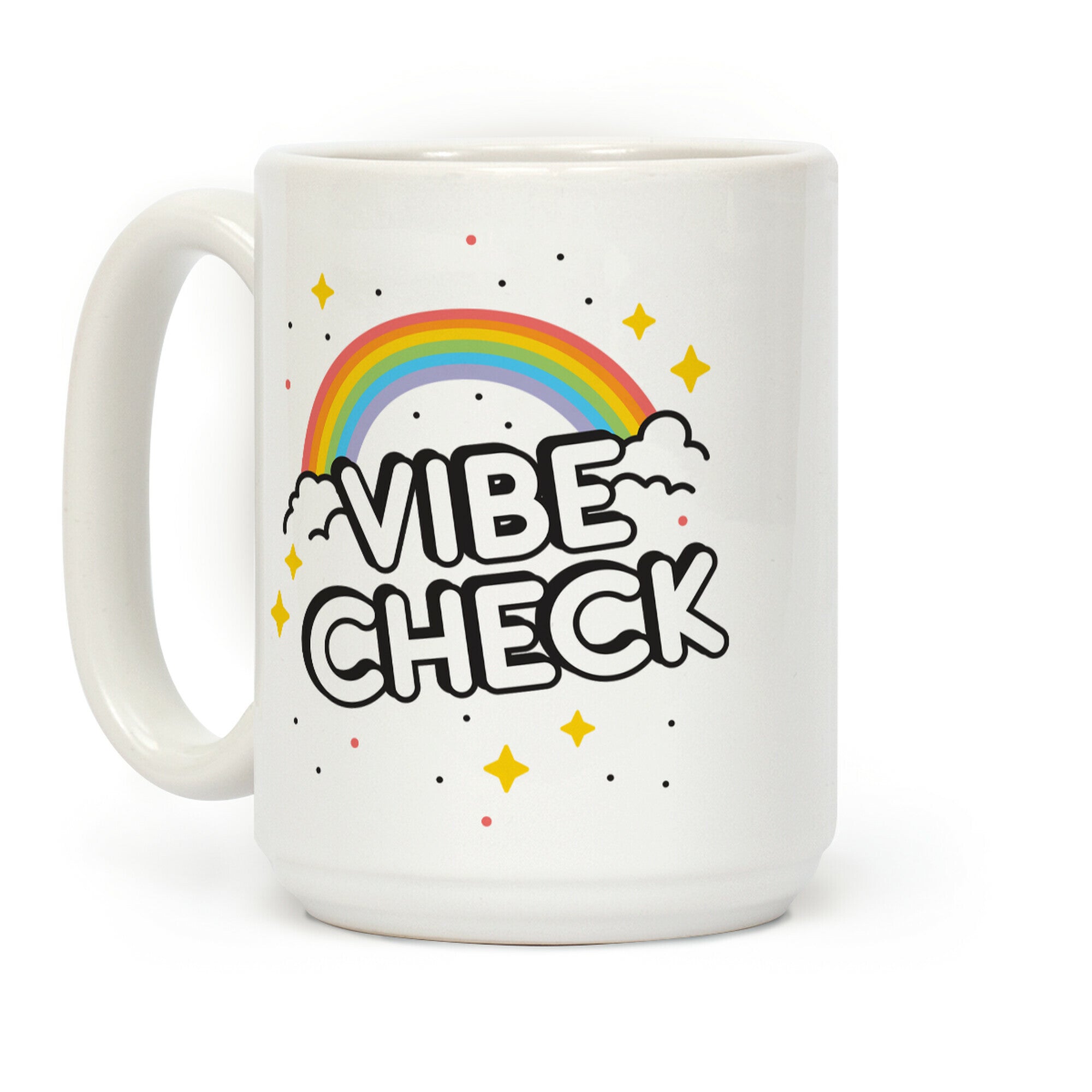 Vibe Check Rainbow Coffee Mug