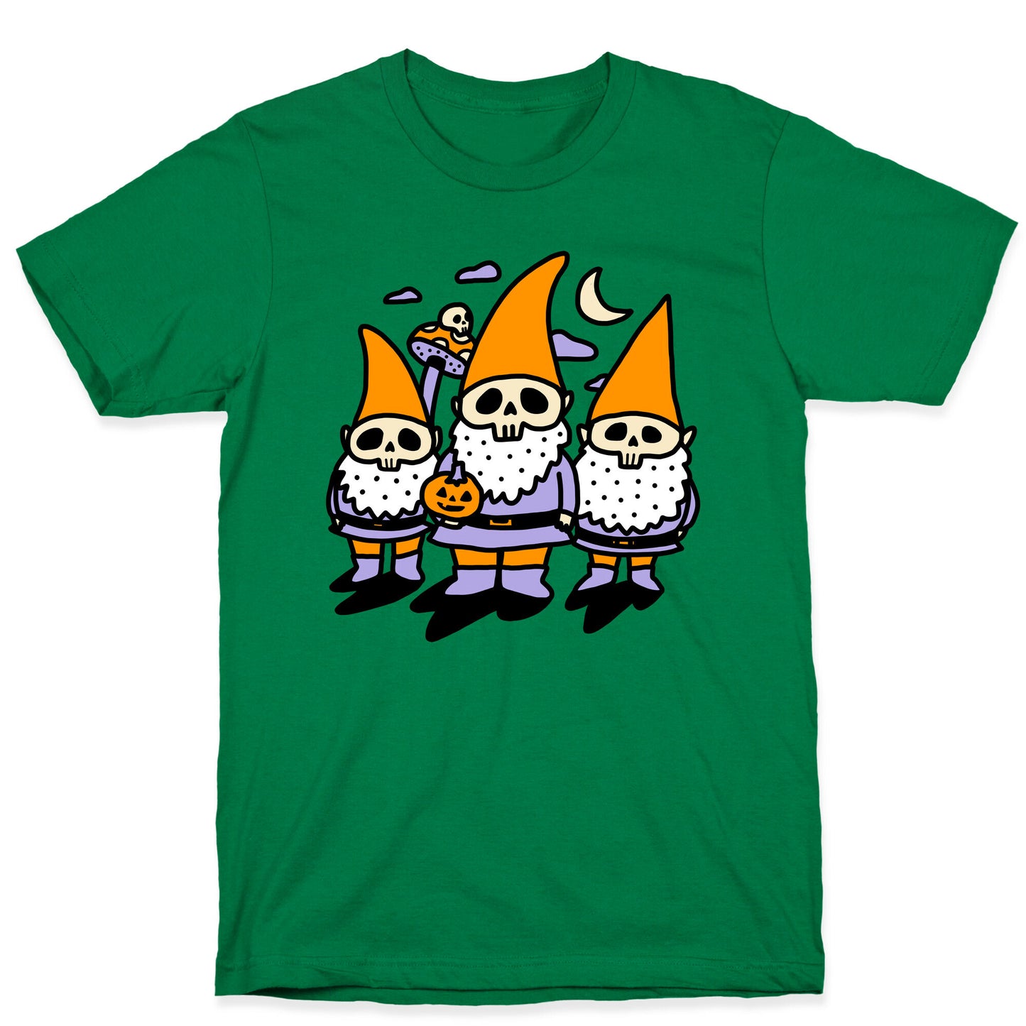Happy Hall-Gnome-Ween (Halloween Gnomes) T-Shirt