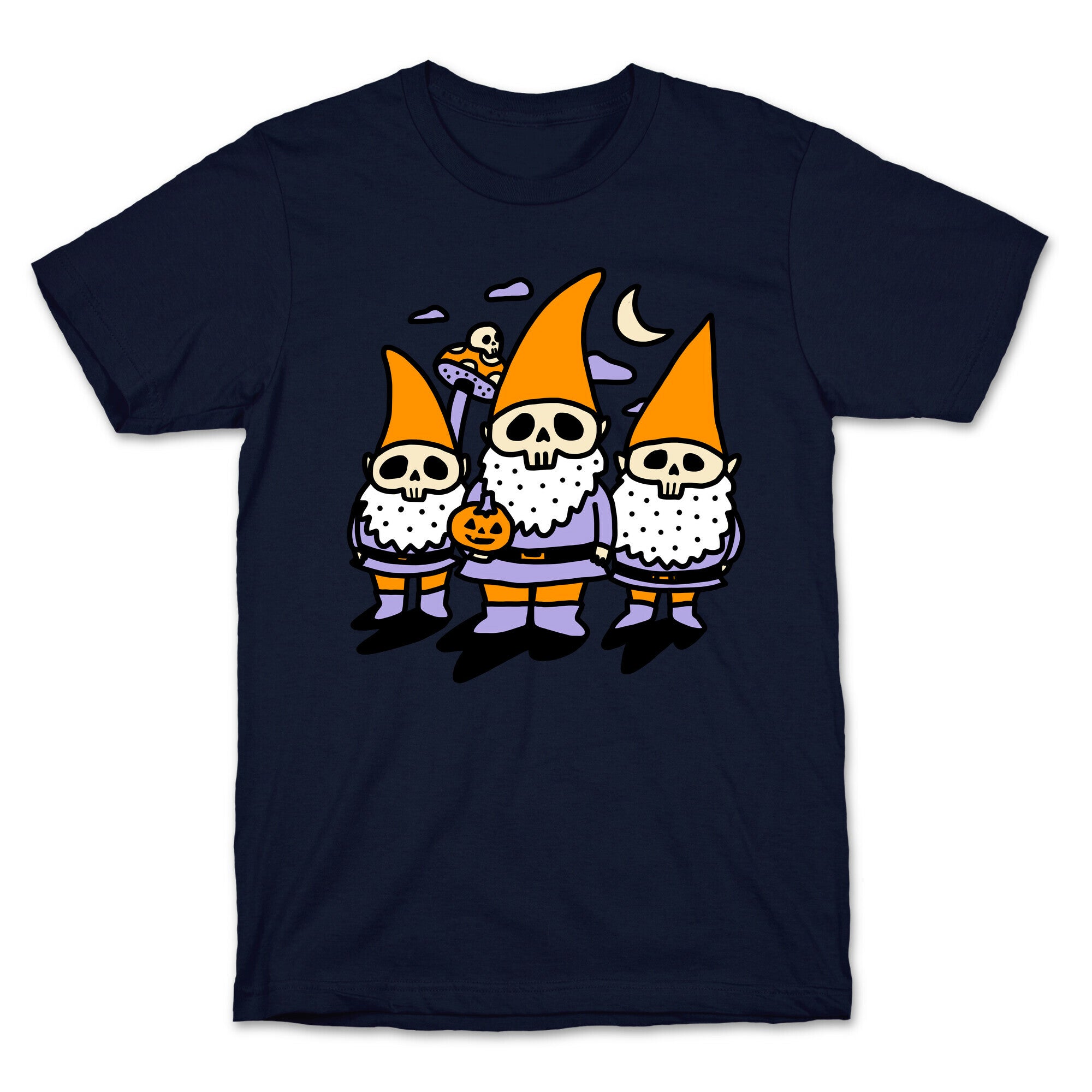 Happy Hall-Gnome-Ween (Halloween Gnomes) T-Shirt