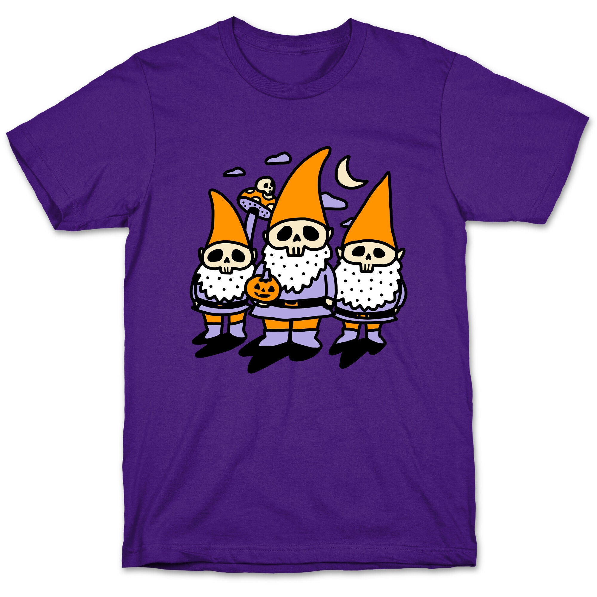 Happy Hall-Gnome-Ween (Halloween Gnomes) T-Shirt