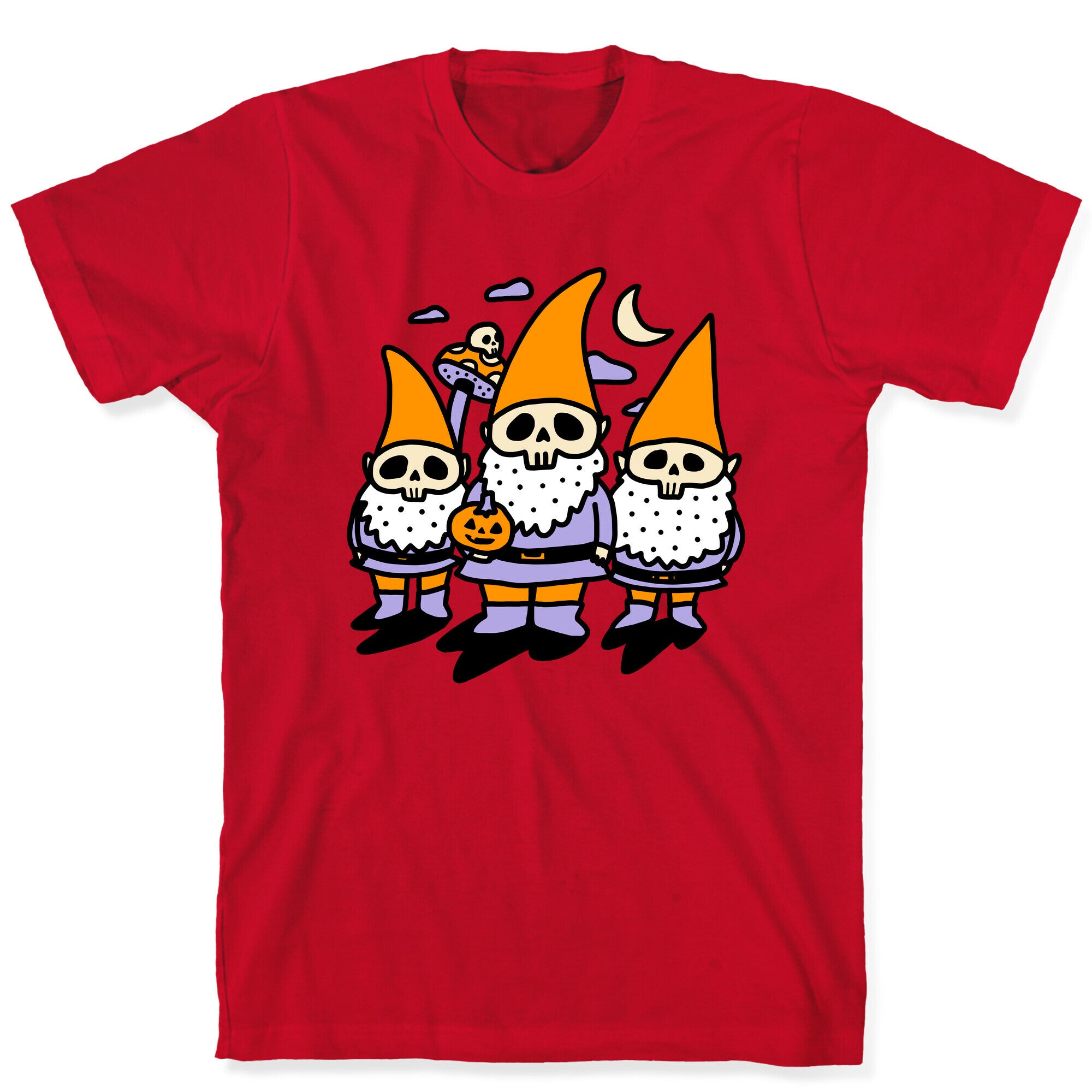 Happy Hall-Gnome-Ween (Halloween Gnomes) T-Shirt