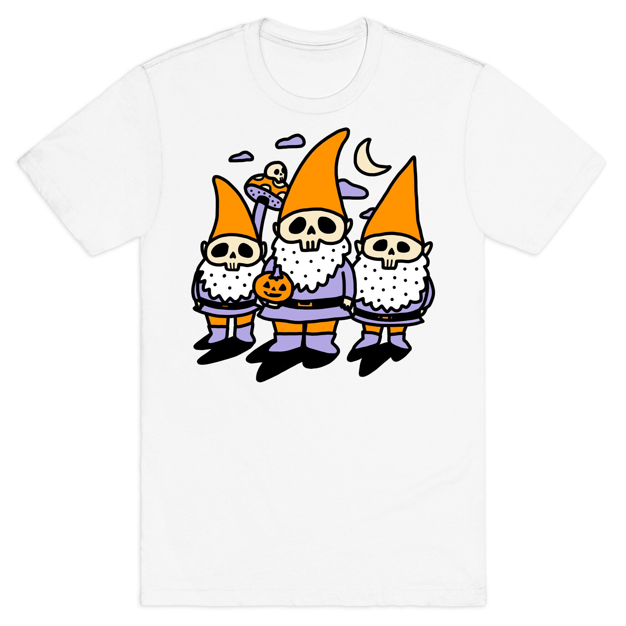 Happy Hall-Gnome-Ween (Halloween Gnomes) T-Shirt