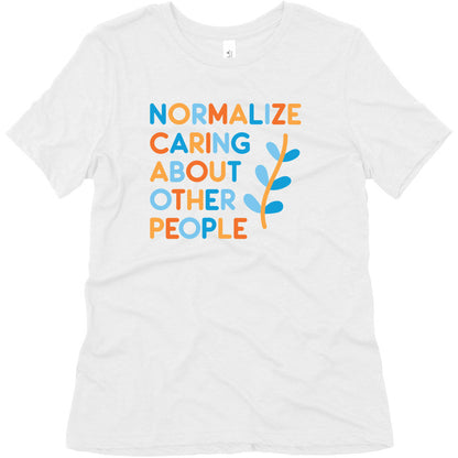 Normalize Caring About Other People Women's Triblend Tee