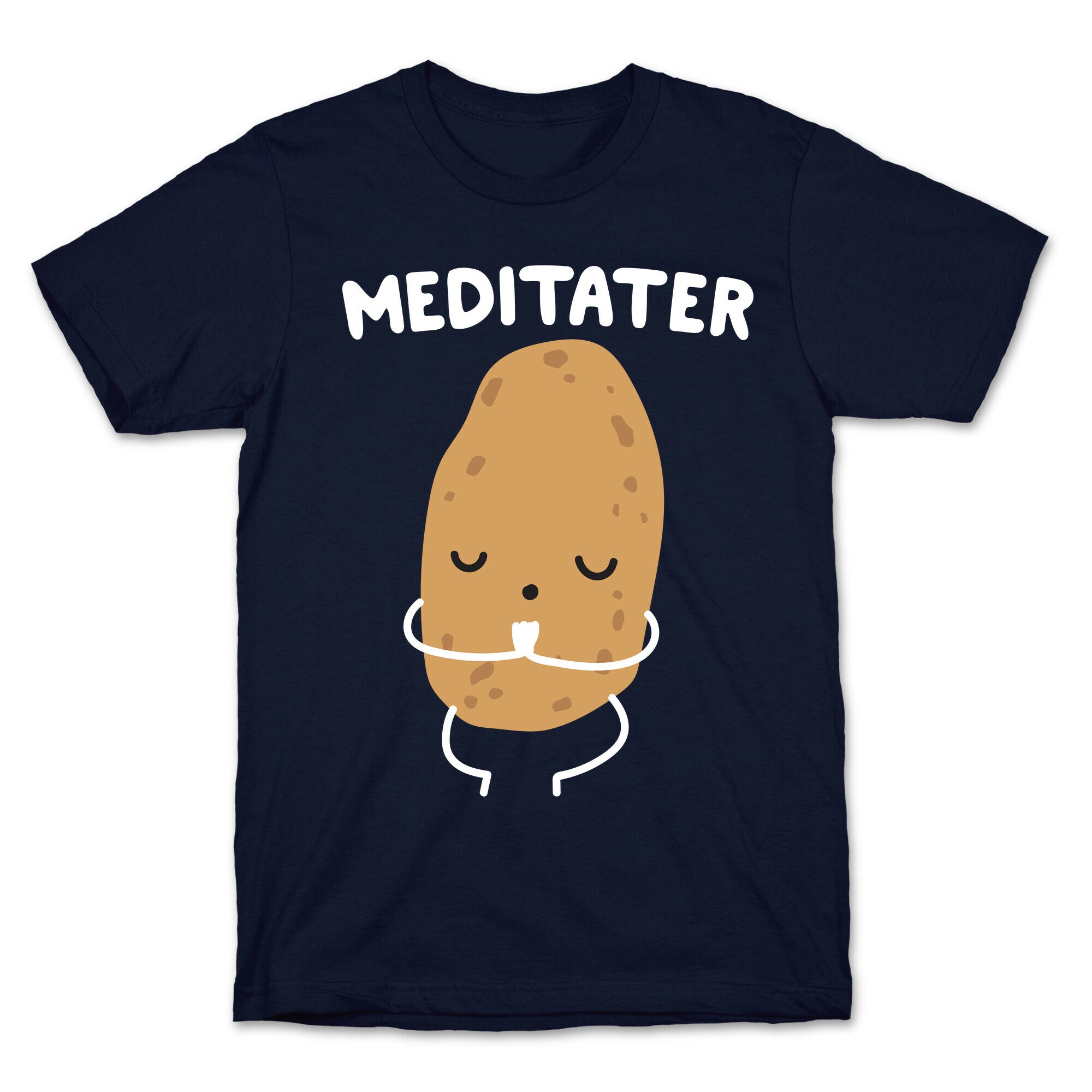 Meditater Meditating Potato T-Shirt