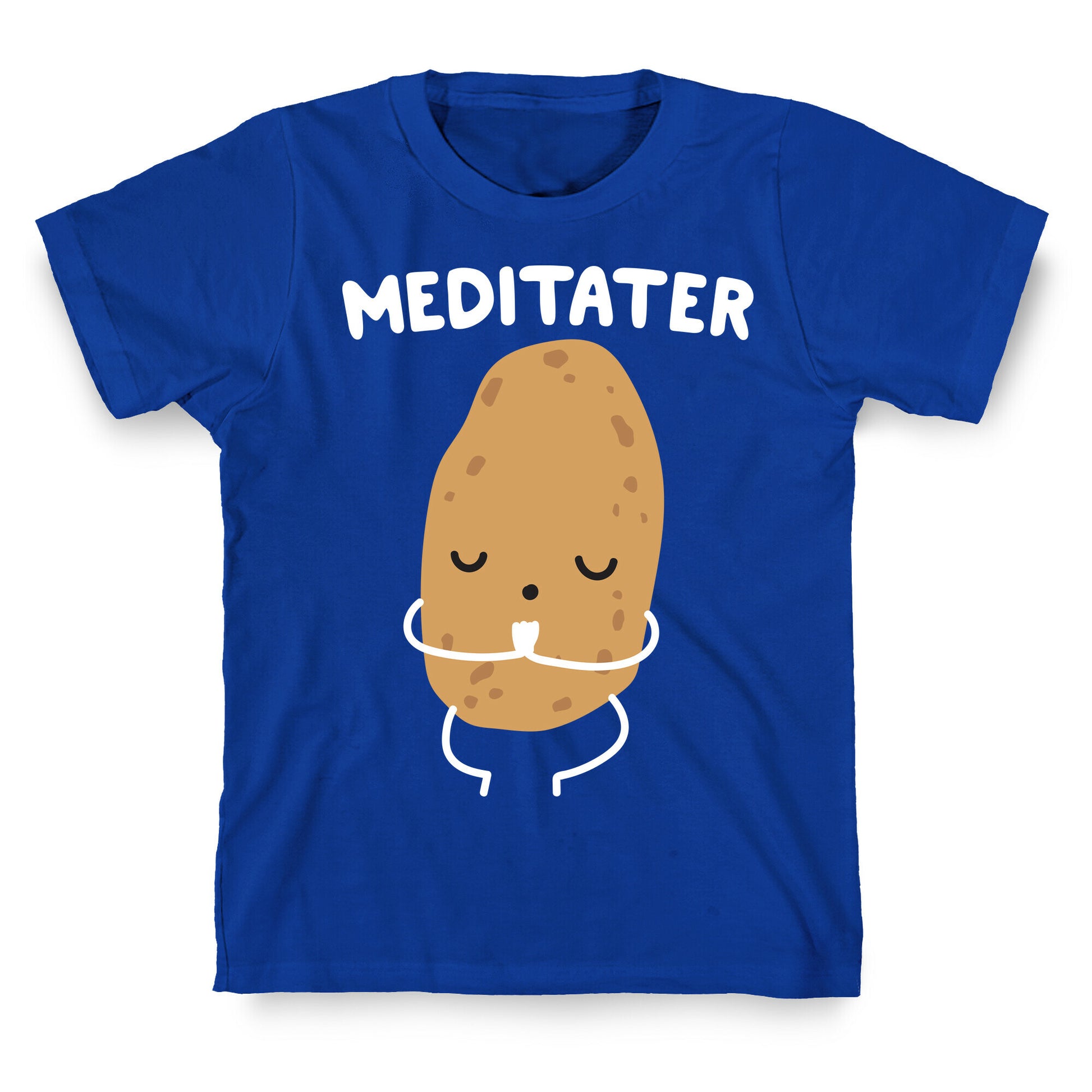 Meditater Meditating Potato T-Shirt