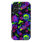 Faux Retro Arcade Carpet Pattern Phone Case