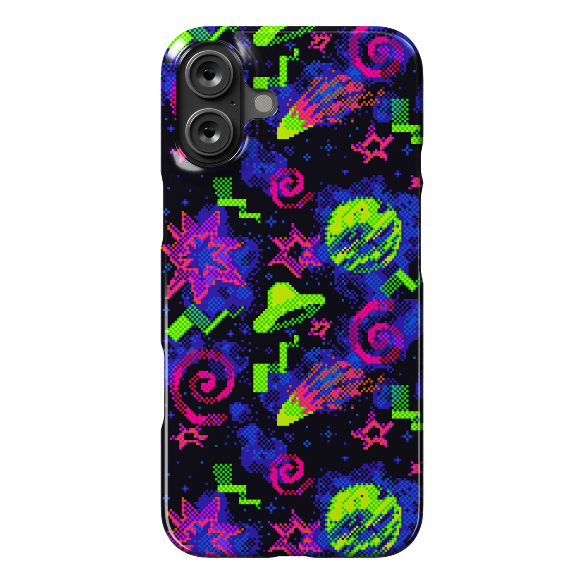 Faux Retro Arcade Carpet Pattern Phone Case