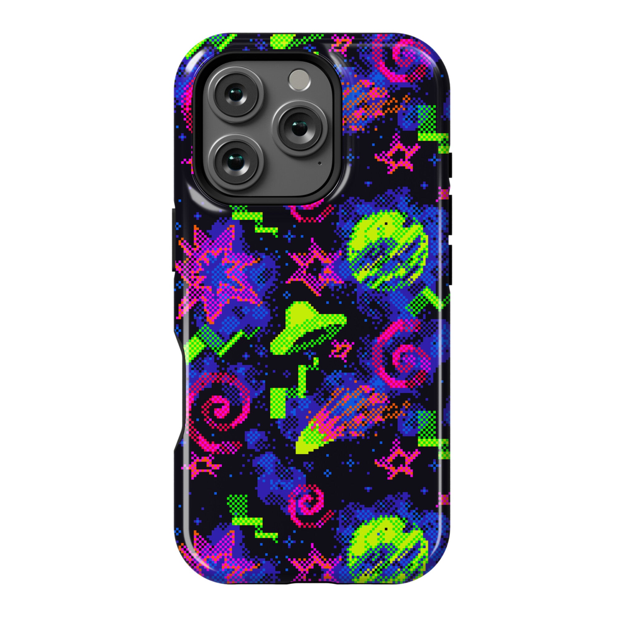 Faux Retro Arcade Carpet Pattern Phone Case