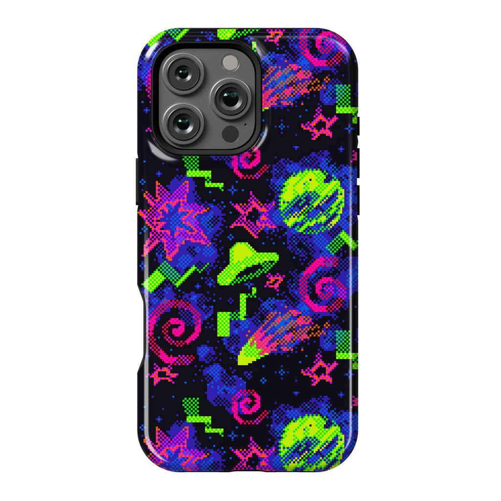 Faux Retro Arcade Carpet Pattern Phone Case