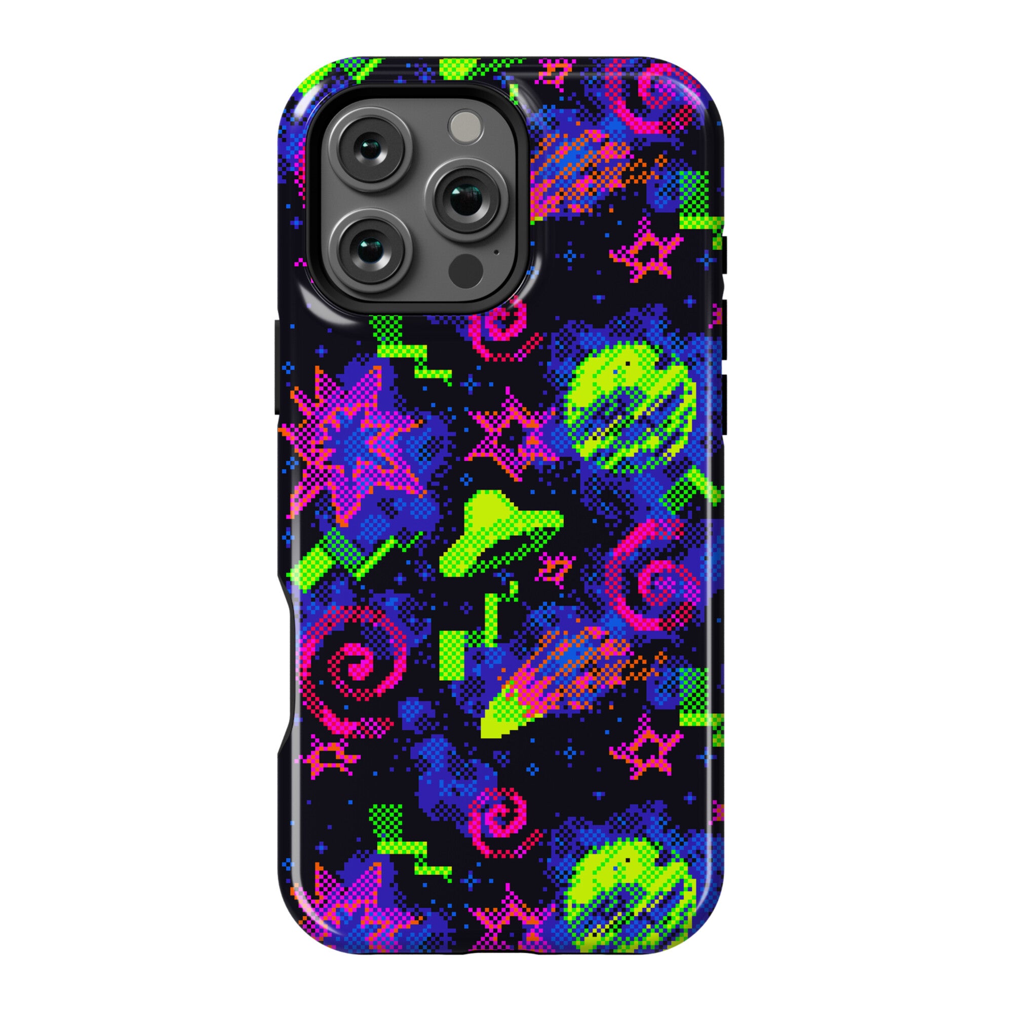 Faux Retro Arcade Carpet Pattern Phone Case