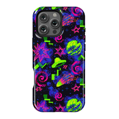 Faux Retro Arcade Carpet Pattern Phone Case