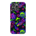 Faux Retro Arcade Carpet Pattern Phone Case