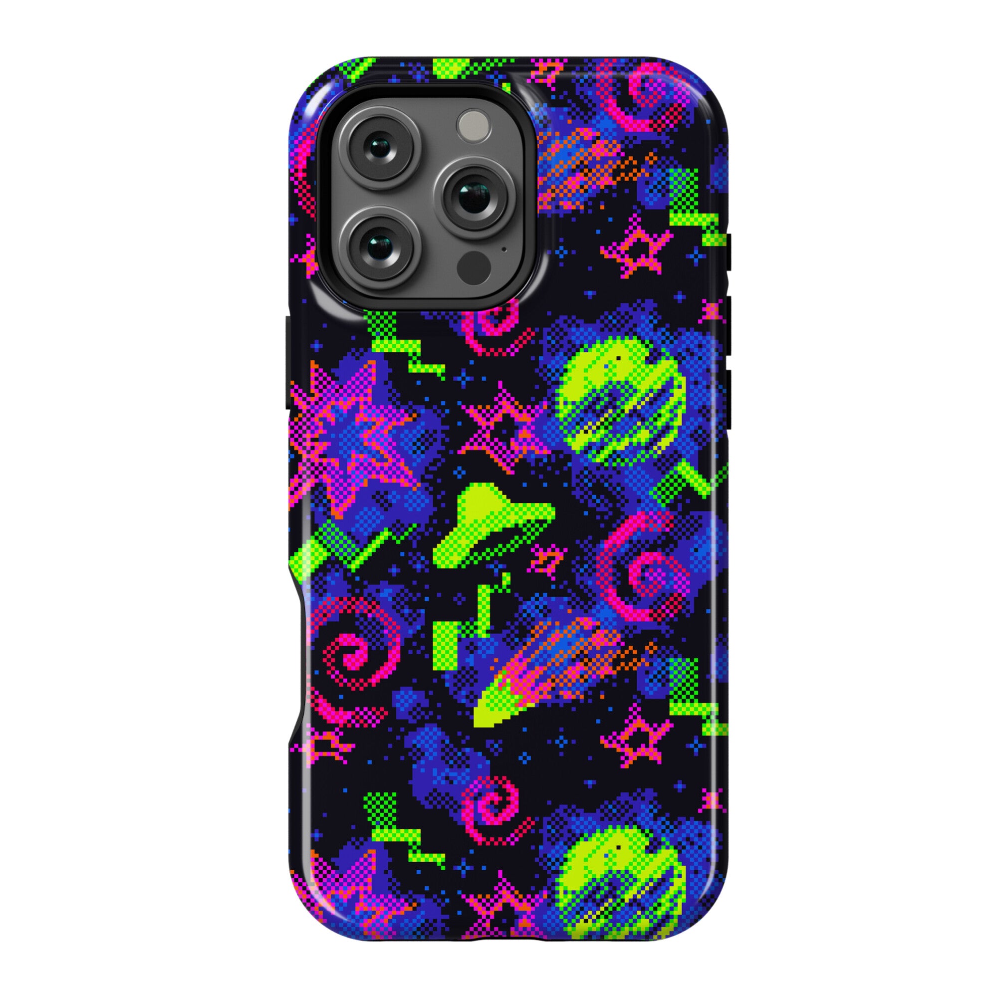 Faux Retro Arcade Carpet Pattern Phone Case