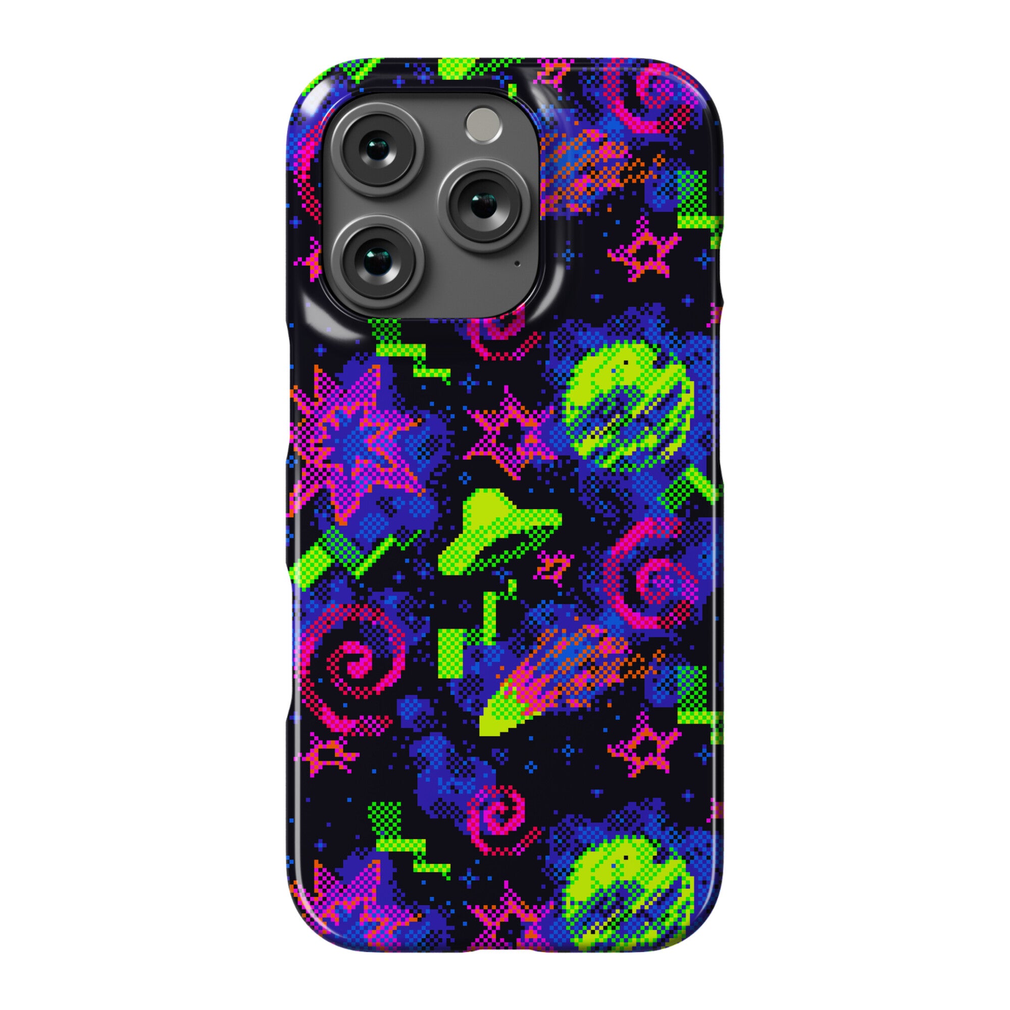 Faux Retro Arcade Carpet Pattern Phone Case