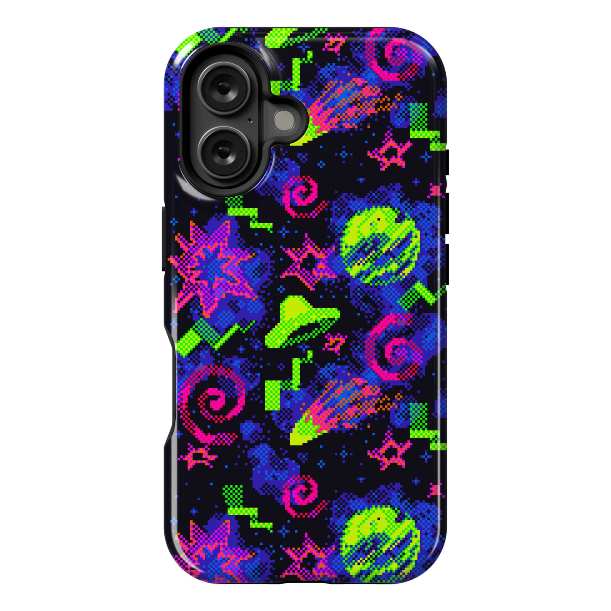 Faux Retro Arcade Carpet Pattern Phone Case