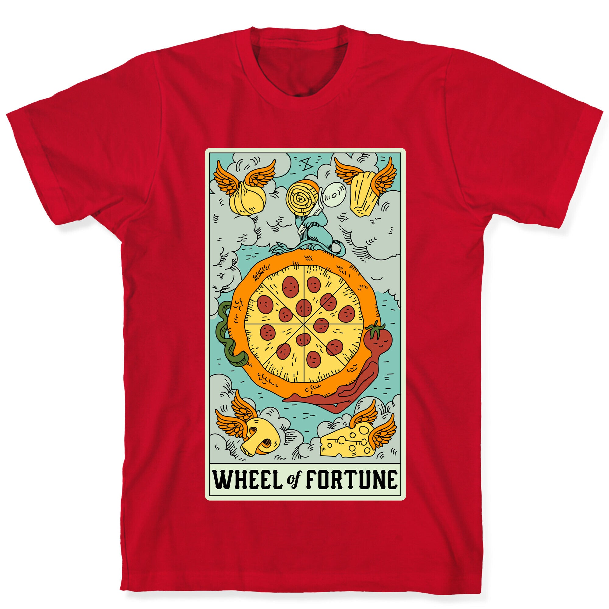 Wheel Of Fortune Pizza T-Shirt