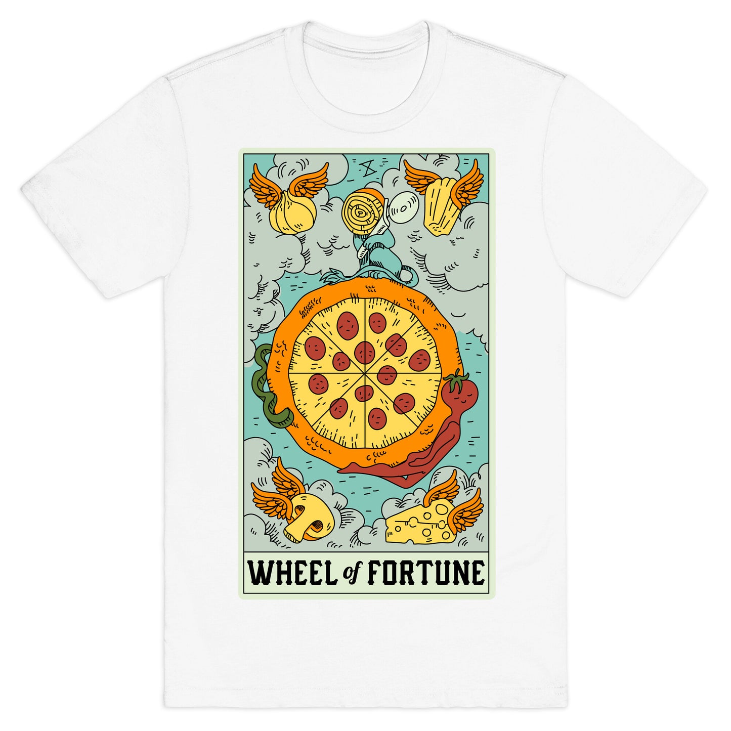 Wheel Of Fortune Pizza T-Shirt