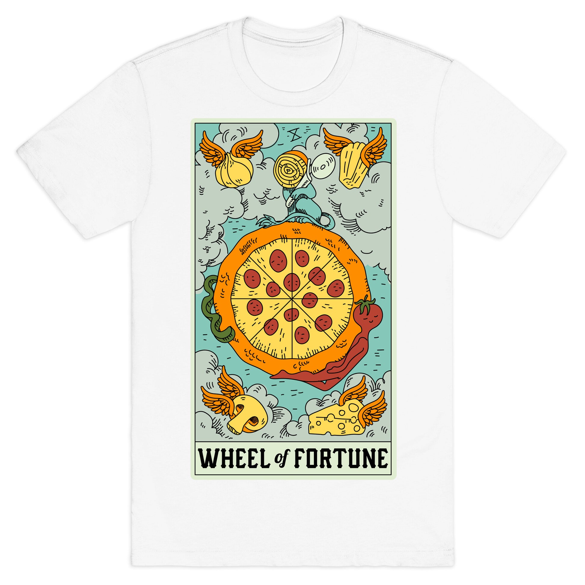 Wheel Of Fortune Pizza T-Shirt