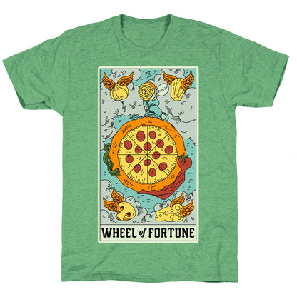 Wheel Of Fortune Pizza Unisex Triblend Tee