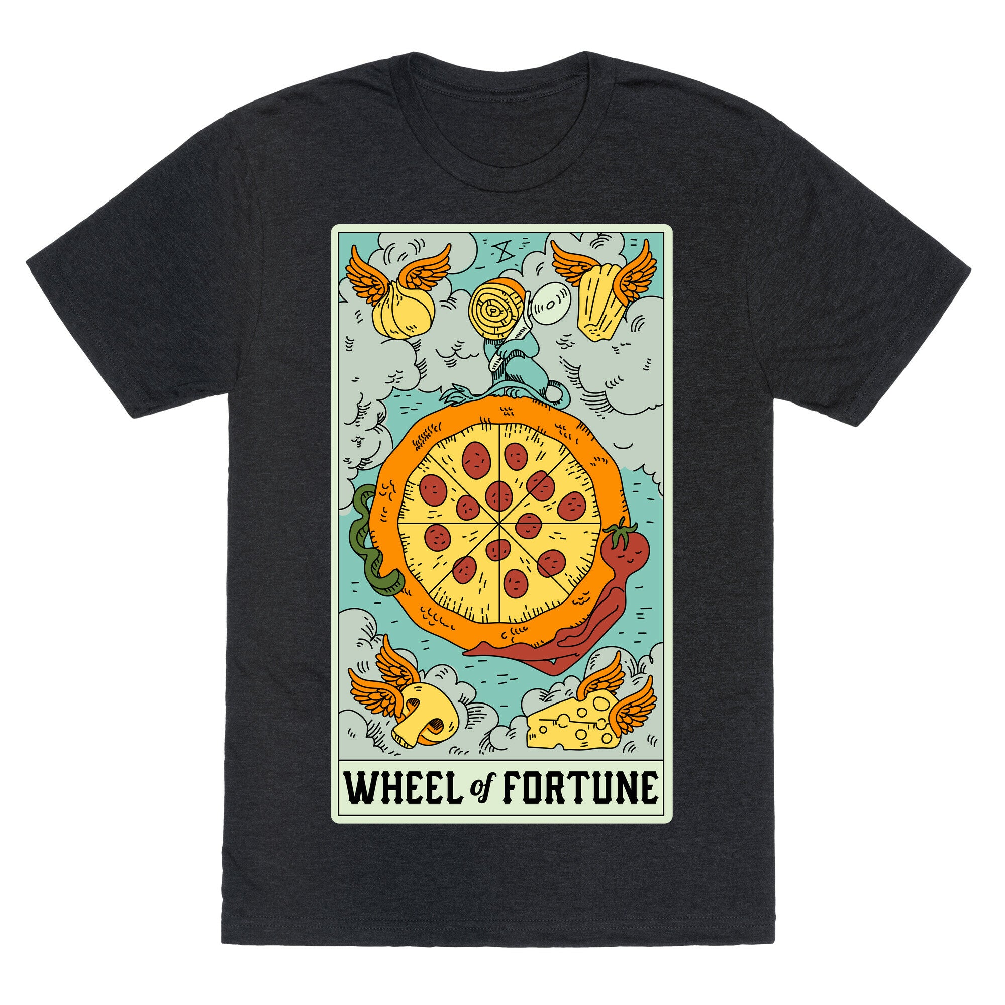 Wheel Of Fortune Pizza Unisex Triblend Tee