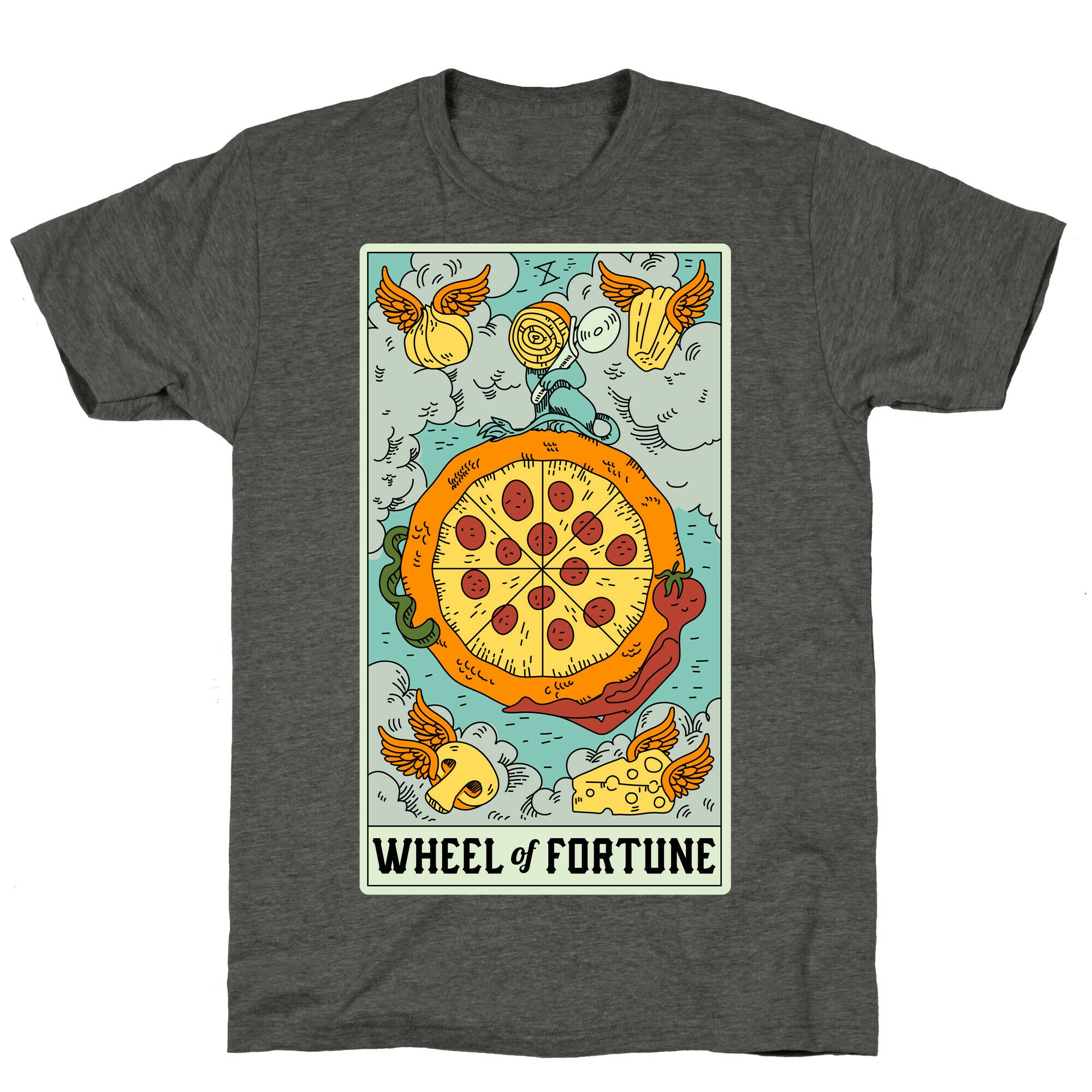 Wheel Of Fortune Pizza Unisex Triblend Tee