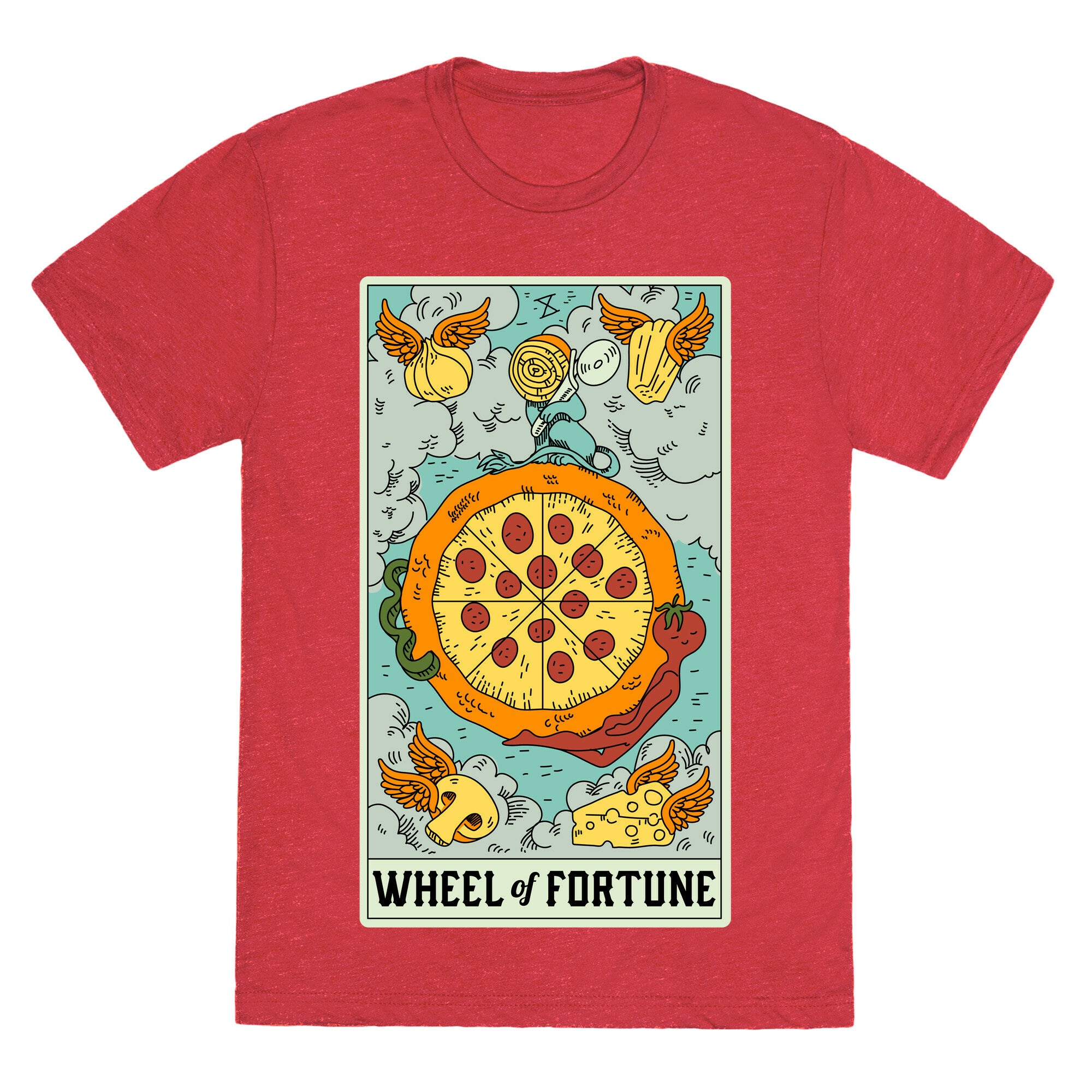 Wheel Of Fortune Pizza Unisex Triblend Tee