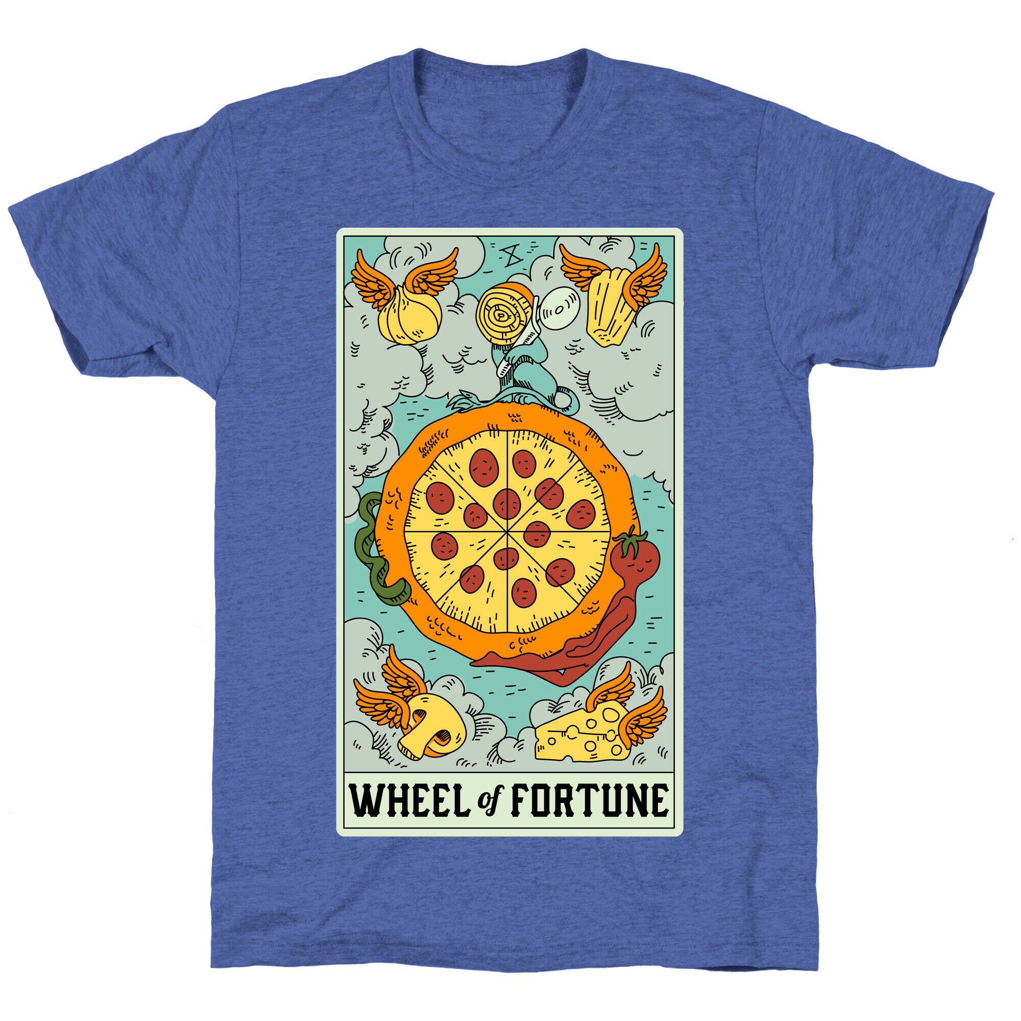 Wheel Of Fortune Pizza Unisex Triblend Tee