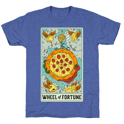 Wheel Of Fortune Pizza Unisex Triblend Tee