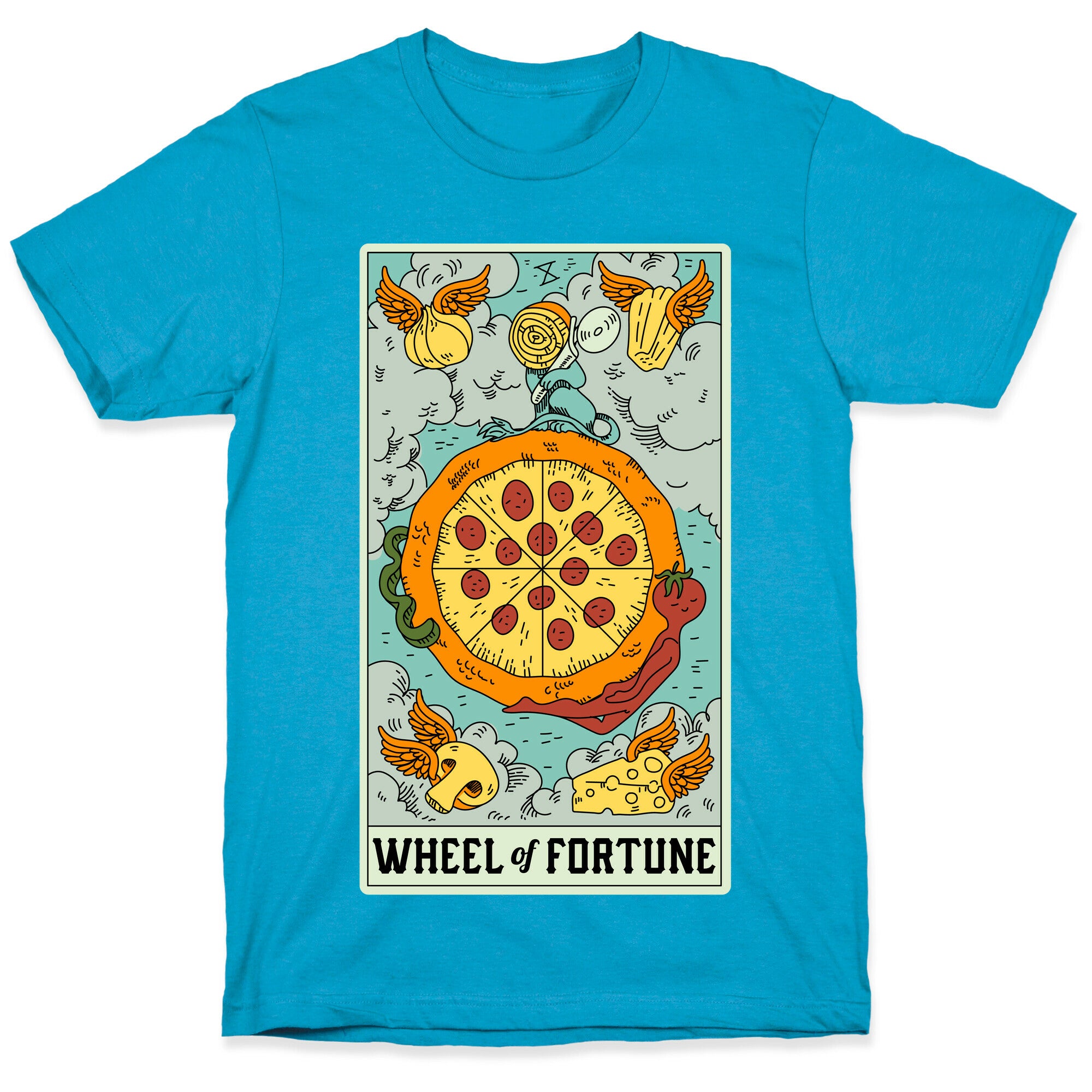 Wheel Of Fortune Pizza Unisex Triblend Tee