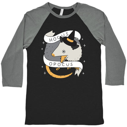 Hocus Opocus Opossum Baseball Tee