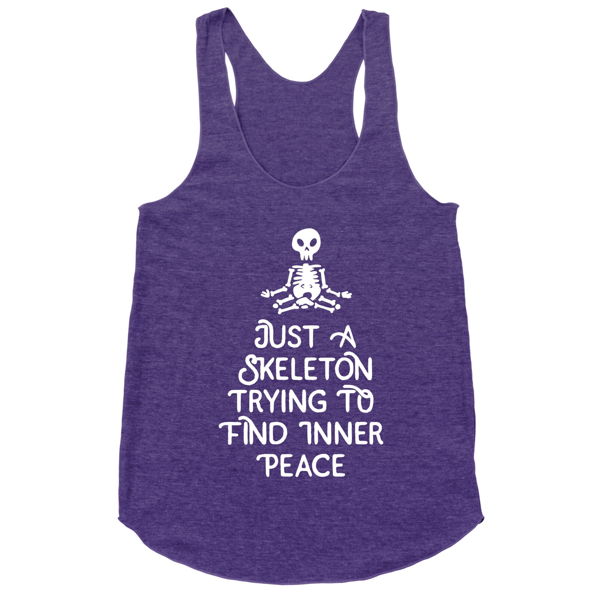 Skeleton Peace Racerback Tank