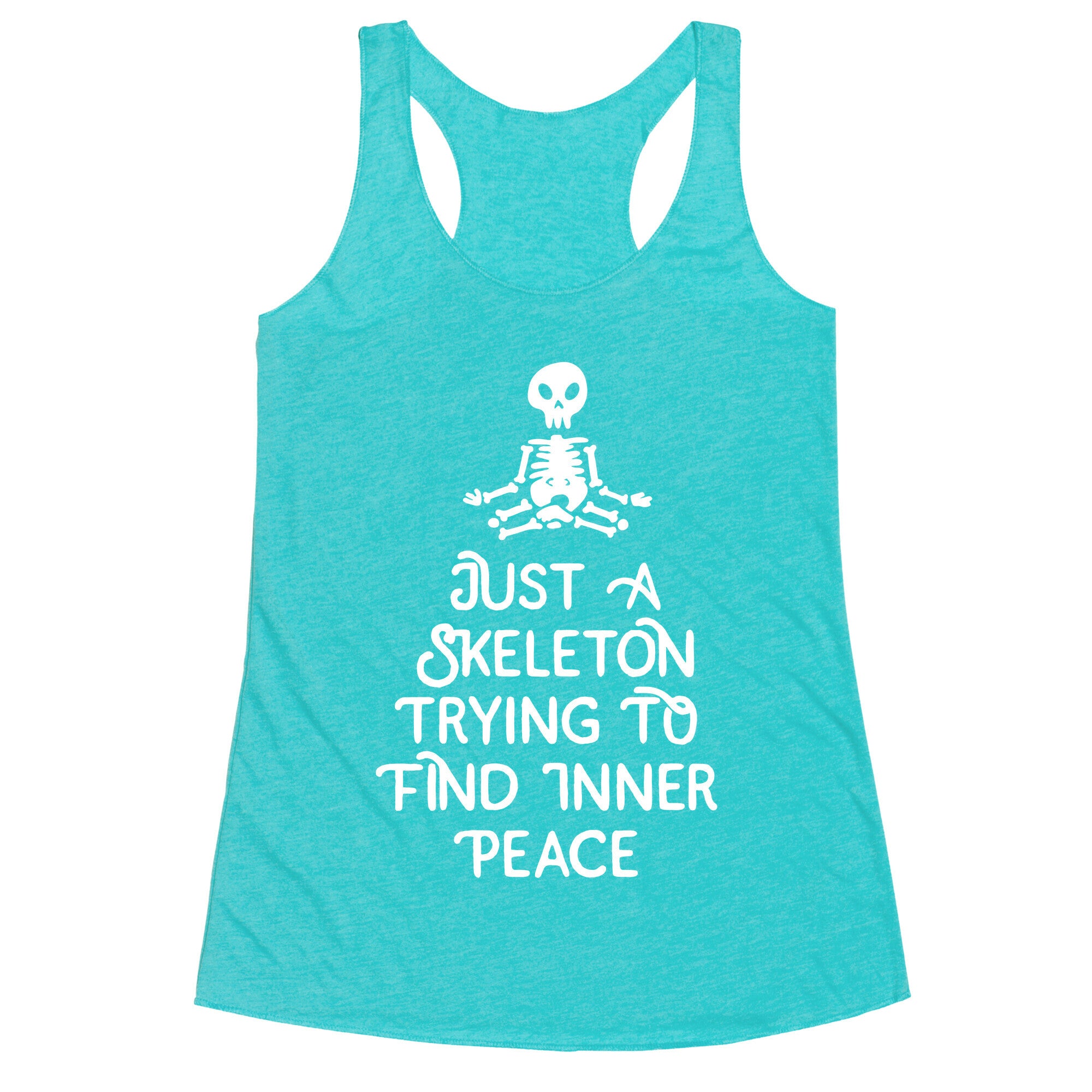 Skeleton Peace Racerback Tank