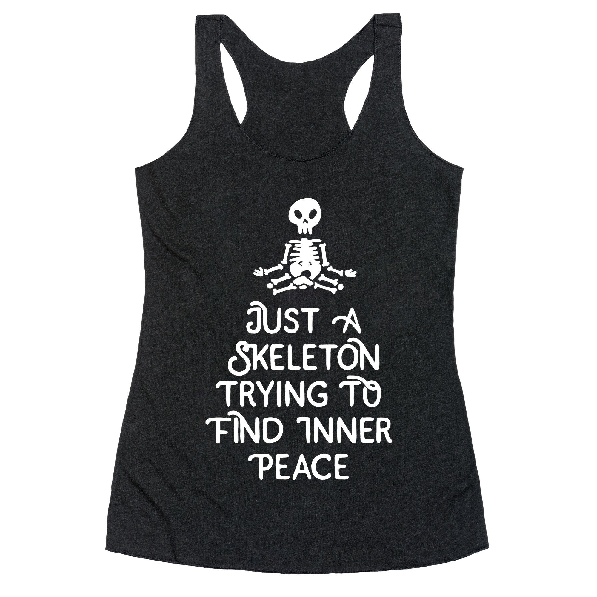 Skeleton Peace Racerback Tank