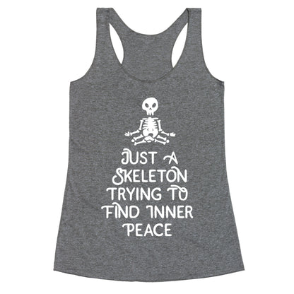 Skeleton Peace Racerback Tank