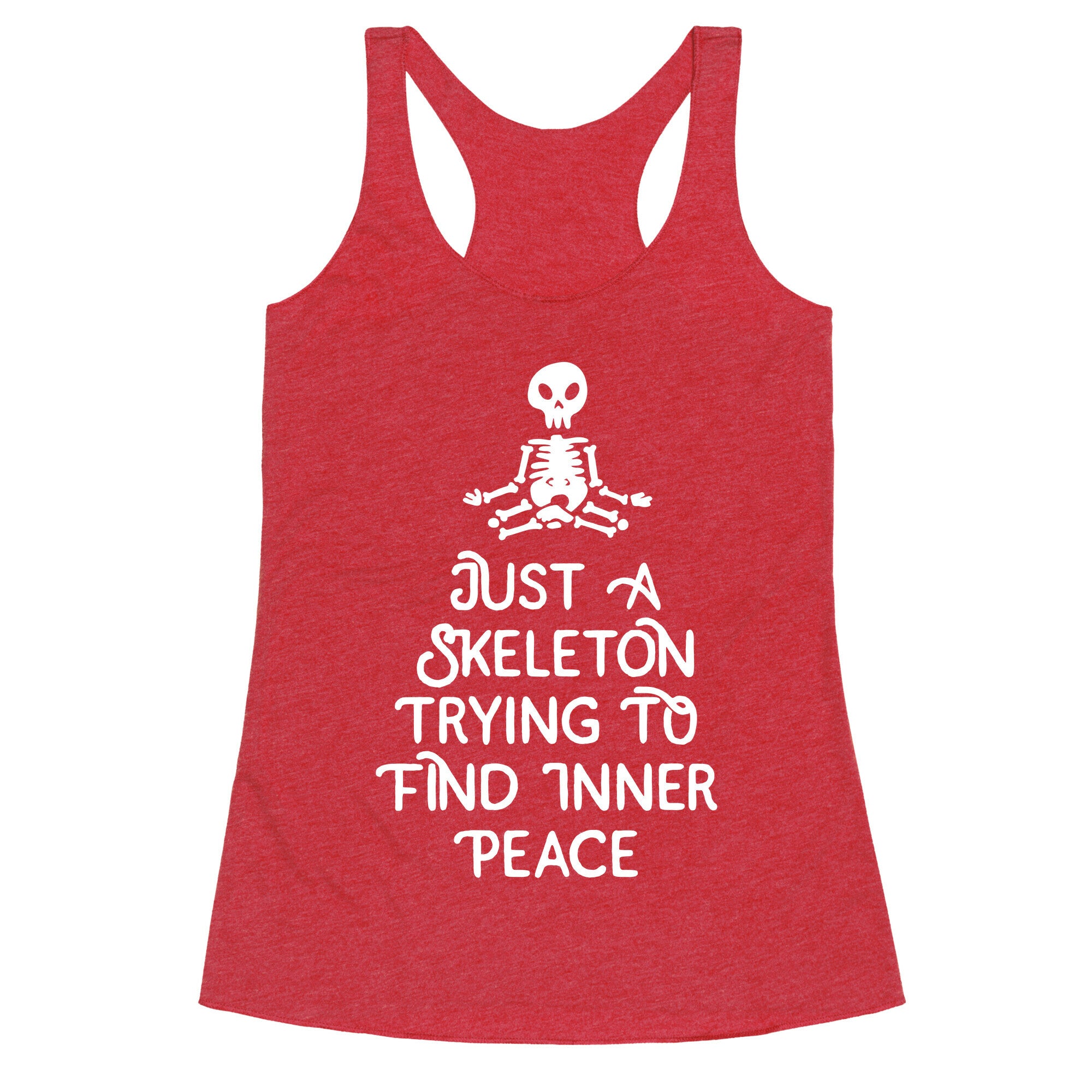 Skeleton Peace Racerback Tank