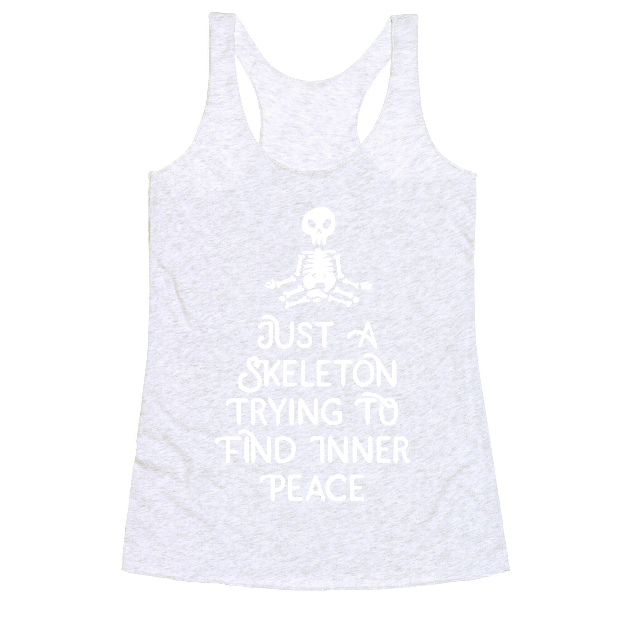 Skeleton Peace Racerback Tank