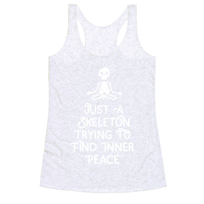 Skeleton Peace Racerback Tank